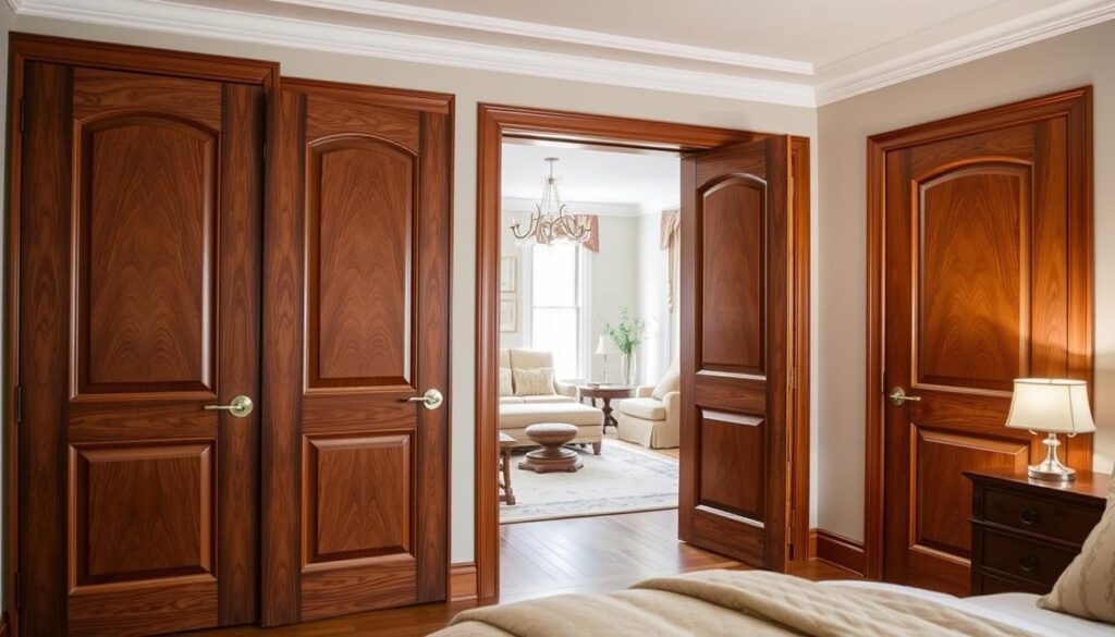 puertas de madera entamboradas para cuartos