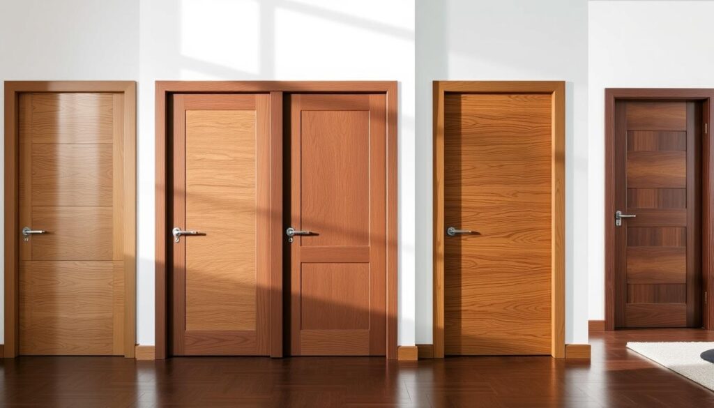 puertas de madera modernas