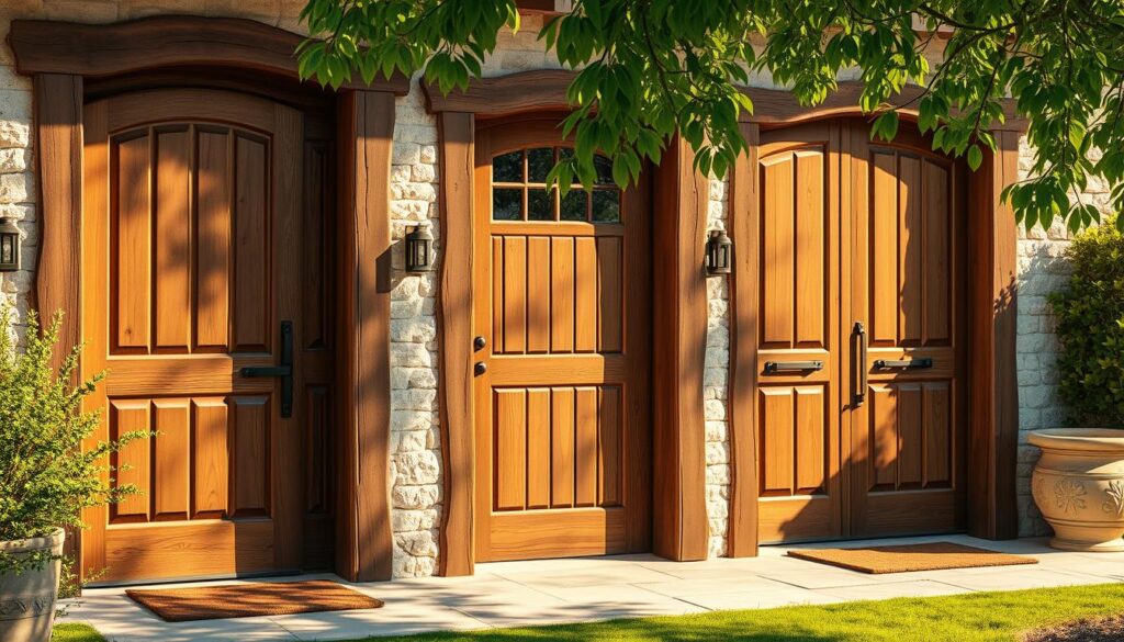 puertas madera rusticas exterior